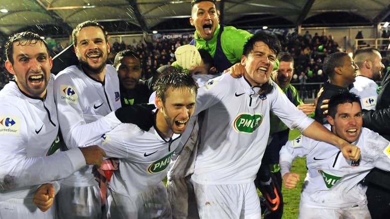 La joie des joueurs d'Yzeure