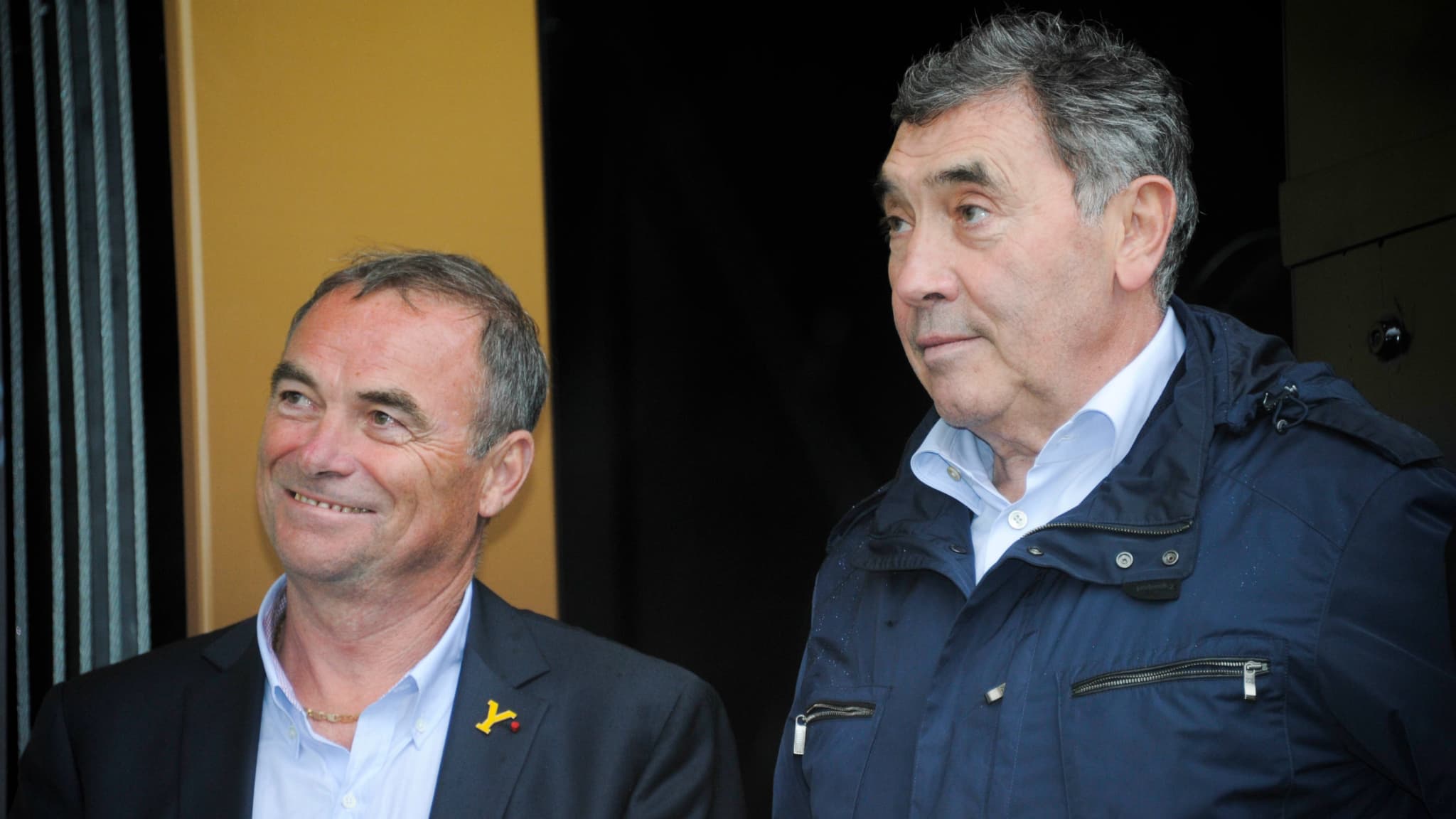 Bernard Hinault et Eddy Merckx