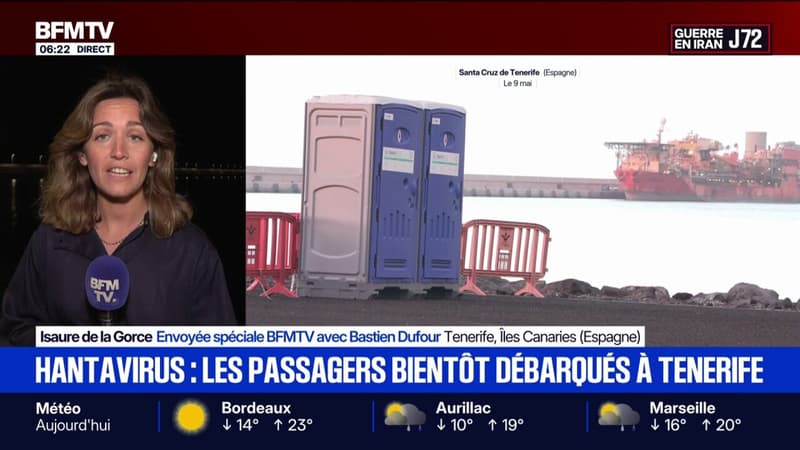 Hantavirus: le port de Granadilla se prépare à accueillir le MV Hondius