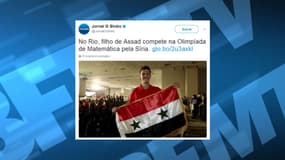 Hafez al-Assad, 15 ans, participe aux olympiades des mathématiques à Rio. 