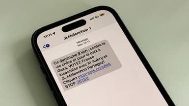 Le SMS de campagne de Manon Aubry pour les européennes 2024