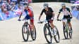 Tom Pidcock et Victor Koretzky lors des JO de Paris 2024, le 29 juillet 2024