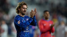 Antoine Griezmann après un match de l'Atlético de Madrid en Liga, 22 septembre 2024