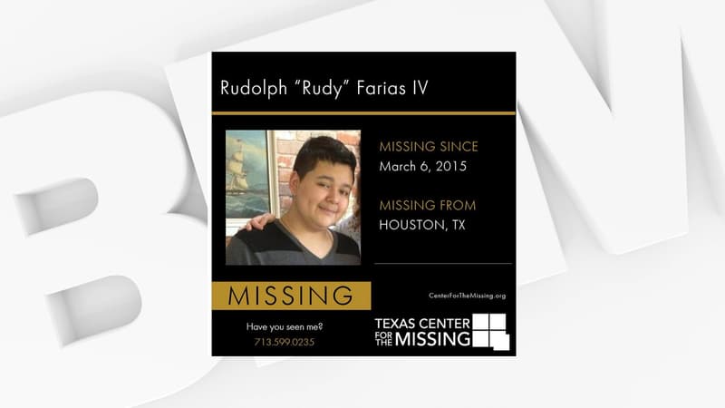 Rudolph “Rudy” Farias IV a été retrouvé, huit ans après sa disparition.