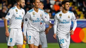 Karim Benzema, Cristiano Ronaldo et Marco Asensio
