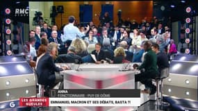 Emmanuel #Macron et ses #débats - "Les banlieues n'étaient pas représentées hier, c'était du pipeau !" Anna, fonctionnaire dans le Puy-de-Dôme 