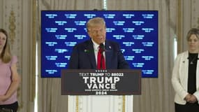 Donald Trump à Palm Beach, ce mardi 29 octobre 2024.
