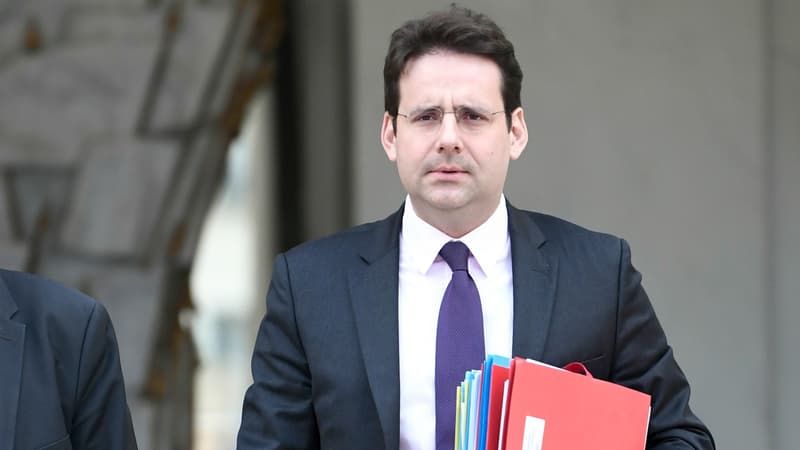 Matthias Fekl à la sortie de l'Elysée.