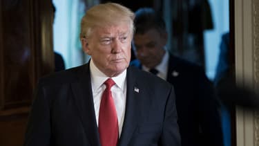 Donald Trump lors d'une conférence de presse à la Maison Blanche, le 18 mai 2017