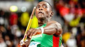 Anderson Peters lors des Mondiaux d'athlétisme en 2022.