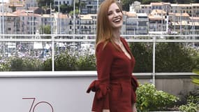 Jessica Chastain au Festival de Cannes le 17 mai 2017