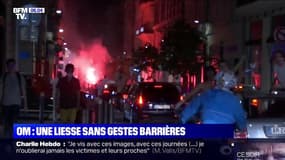 Scènes de liesse à Marseille après la victoire de l'OM face au PSG, sans grand respect des gestes barrières