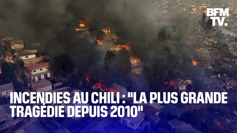 Les images des incendies qui ont fait plus de 100 morts au Chili ces quatre derniers jours