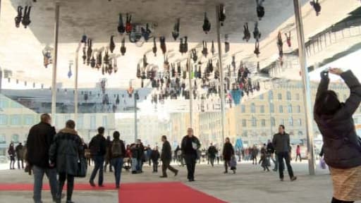 Les nouveaux aménagements du Vieux-Port à Marseille le 2 mars 2013.