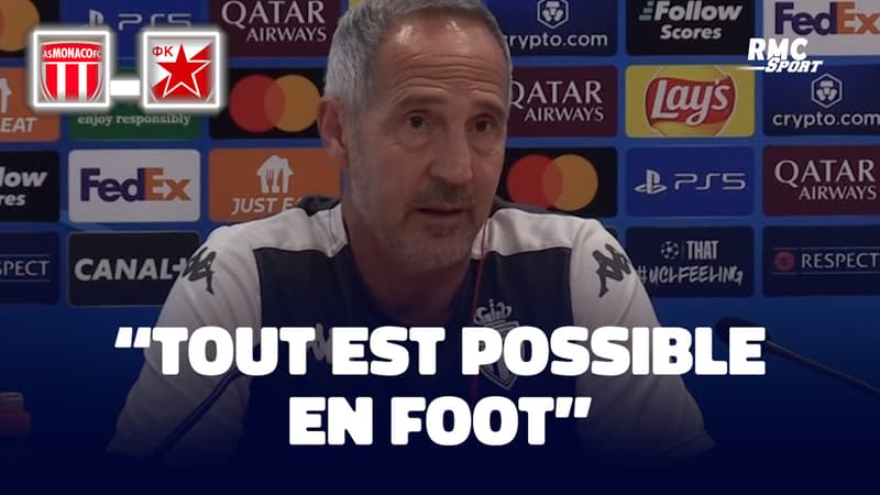 AS Monaco : “Quand tu bats Barcelone tout est possible en foot”, confie Hütter avant la réception de Belgrade