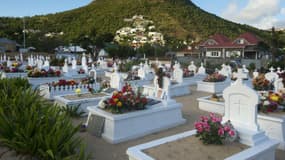 Le cimetière de Lorient sur l'île de Saint-Barthélémy, où sera inhumé Johnny Hallyday le lundi 11 décembre