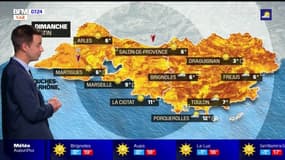 Météo Toulon Var du 7 novembre: un beau soleil malgré quelques nuages dans la journée, jusqu'à 17°C à Toulon