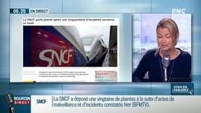 La SNCF porte plainte après une cinquantaine d'incidents lundi