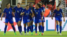 La joie des Bleues, vainqueurs des Pays-Bas 