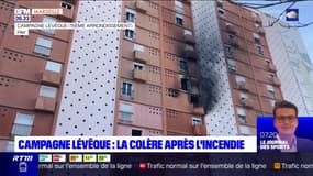 Marseille: la colère des habitants après l'incendie d'un immeuble de la cité de Campagne-Lévêque