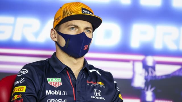 Le pilote Red Bull Max Verstappen au cours d'une conférence de presse virtuelle, le 17 juin 2021 au Castellet, avant le Grand Prix de France de Formule 1