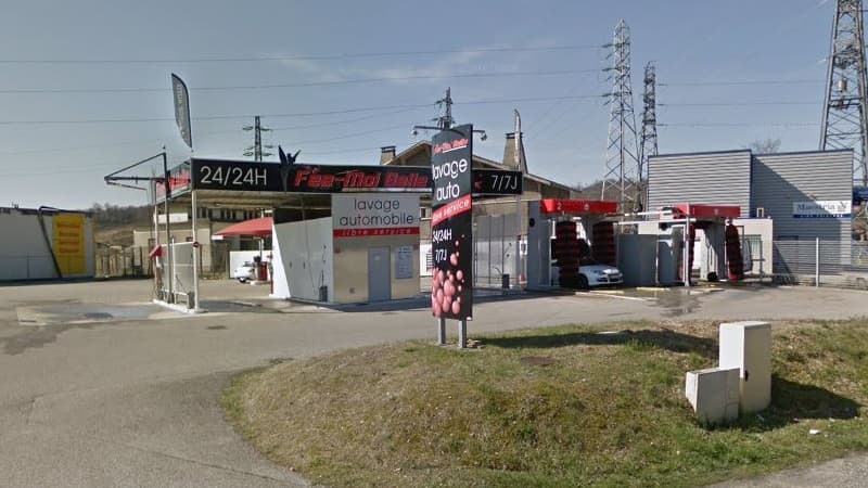 La station de lavage où le drame s'est déroulé