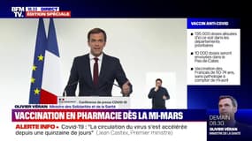 Olivier Véran: "Les personnes en télétravail présentent un risque d'infection réduit de l'ordre de 30%