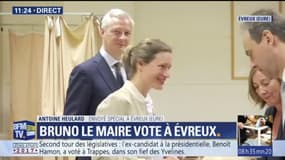 Bruno Le Maire a voté à Evreux