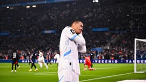 La célébration "bonne nuit" de Mason Greenwood au Vélodrome, lors de l'Olympico, 2 février 2025
