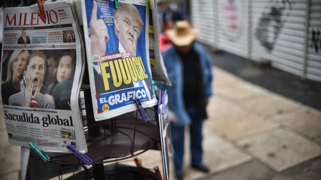 Des unes de journaux à Mexico au lendemain de l'élection de Trump
