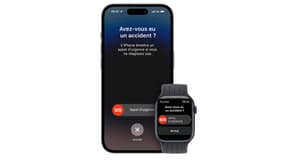 La fonction Détection des accidents sur iPhone et Apple Watch.