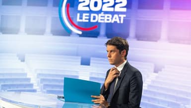 Gabriel Attal, le 16 juin 2022 sur le plateau de BFMTV.