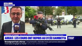 Enseignant tué à Arras: le maire salue "le professionnalisme des enseignants" qui ont géré une situation "pas ordinaire"