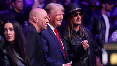 Donald Trump lors de l'UFC 295 le 11 novembre 2023 au Madison Square Garden de New York