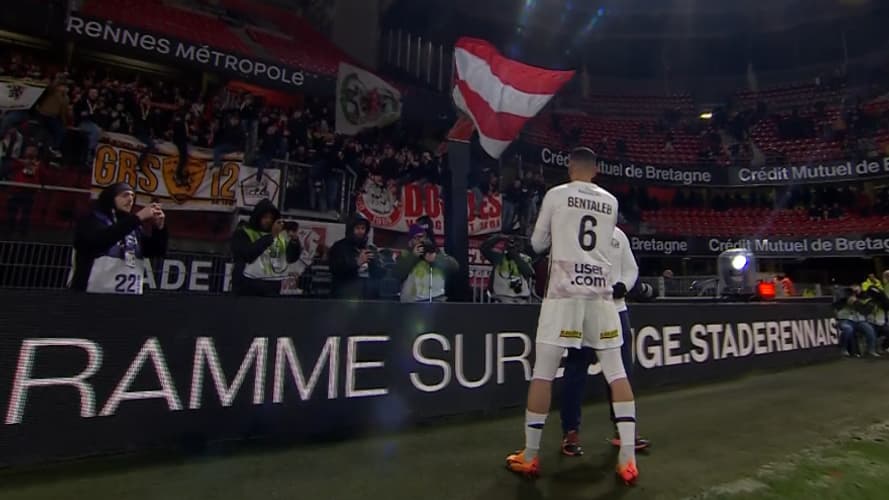 Nabil Bentaleb acclamé par les supporteurs du Losc, 16 février 2025