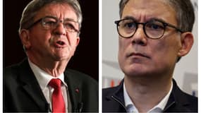 Jean-Luc Mélenchon et Olivier Faure
