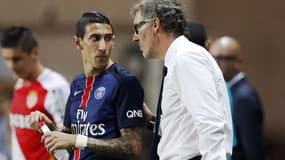 Angel Di Maria et Laurent Blanc