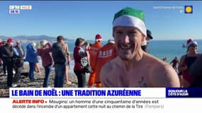 Alpes-Maritimes: des centaines de personnes ont participé au bain de Noël
