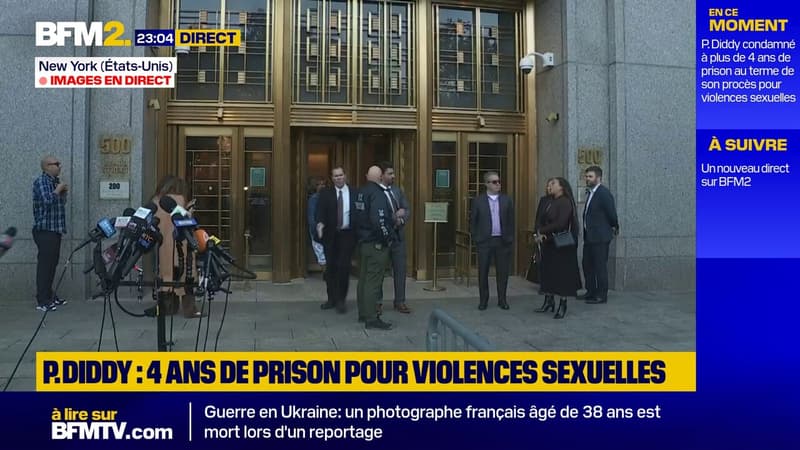 Le rappeur américain P. Diddy condamné à plus de quatre ans de prison