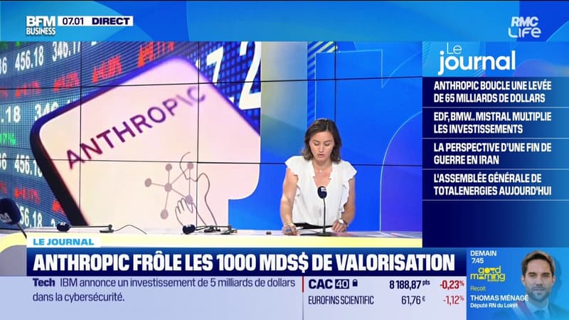 Anthropic frôle les 1.000 milliards de valorisation