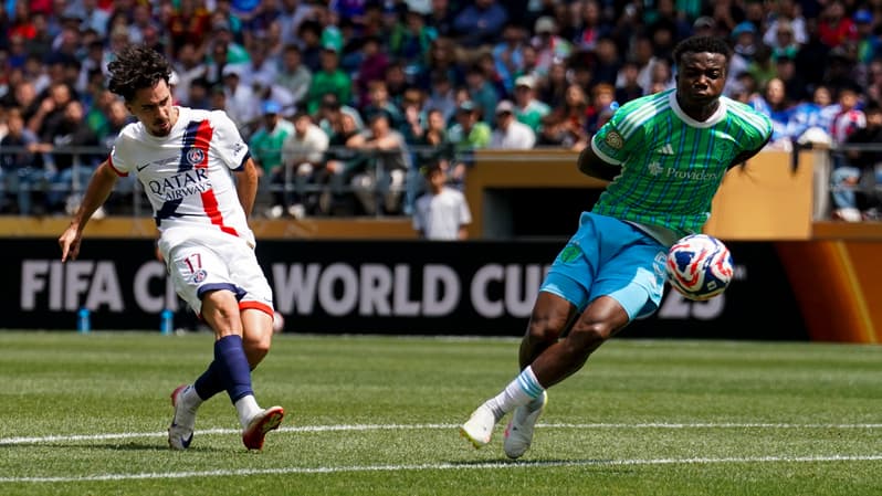 Vitinha lors de Seattle-PSG le 23 juin 2025 à la Coupe du monde des clubs