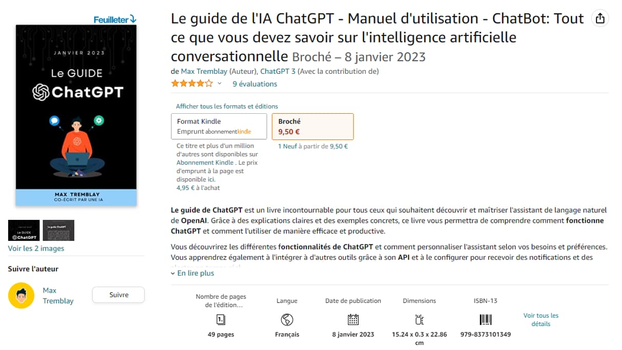 Livre écrit par ChatGPT Livre écrit par ChatGPT