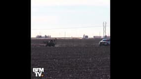 Course-poursuite improbable entre la police américaine et un tracteur