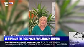 Marine Le Pen se lance sur TikTok pour parler aux jeunes