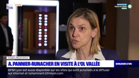Métropole de Lyon: la ministre de la Transition écologique Agnès Pannier-Runacher en visite à l'OL Vallée