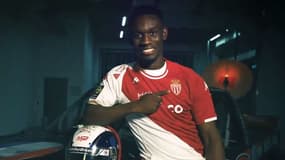 Falorin Balogun avec le maillot de l'AS Monaco, le 30 août 2023
