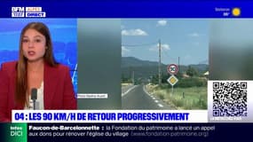 Alpes-de-Haute-Provence: les 90km/h de retour progressivement