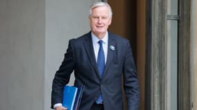 Michel Barnier à l'Élysée le 6 novembre 2024