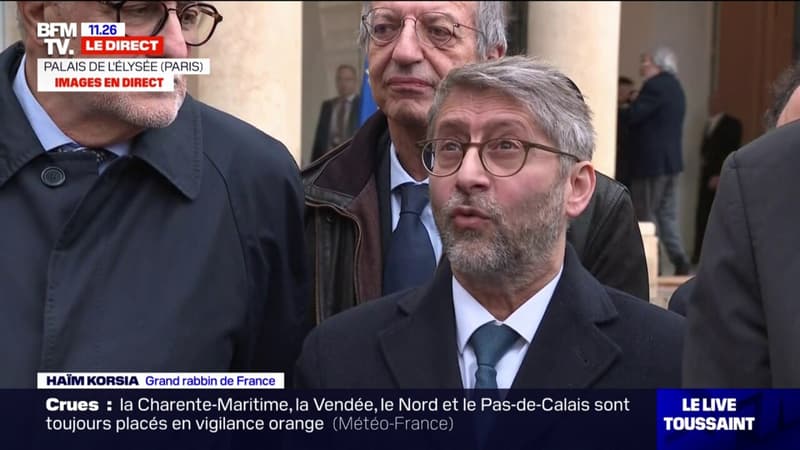 Marche contre l'antisémitisme: le grand rabbin de France évoque 