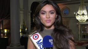 Diane Leyre, Miss France 2022, réagit à son couronnement sur BFMTV